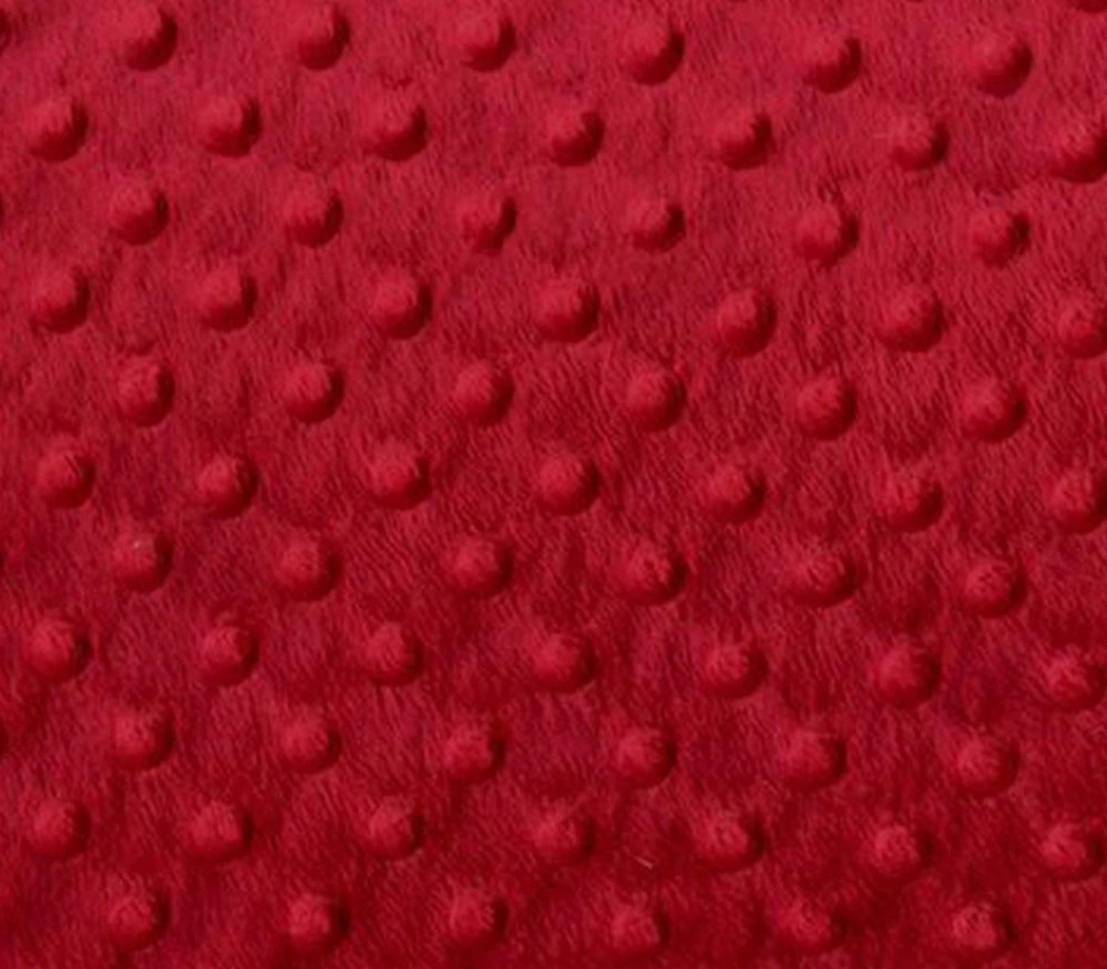 Dimple Dot Minky Fabric Sold By The Yard - 36"/ 58"MinkyICEFABRICICE FABRICSRedBy The Yard (60 inches Wide)Dimple Dot Minky Fabric Sold By The Yard - 36"/ 58" ICEFABRIC Red