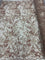 Dusty Rose Sequin Floral Bridal Fabric / Beaded Fabric / 3D Lace Fabric