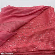 Elegant 2 Way All Over Stretch Sequin FabricICE FABRICSICE FABRICSBy The Yard58 inches WideStrawberry PinkElegant 2 Way All Over Stretch Sequin Fabric ICE FABRICS Strawberry Pink