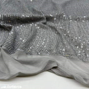 Elegant 2 Way All Over Stretch Sequin FabricICE FABRICSICE FABRICSBy The Yard58 inches WideSilverElegant 2 Way All Over Stretch Sequin Fabric ICE FABRICS Silver