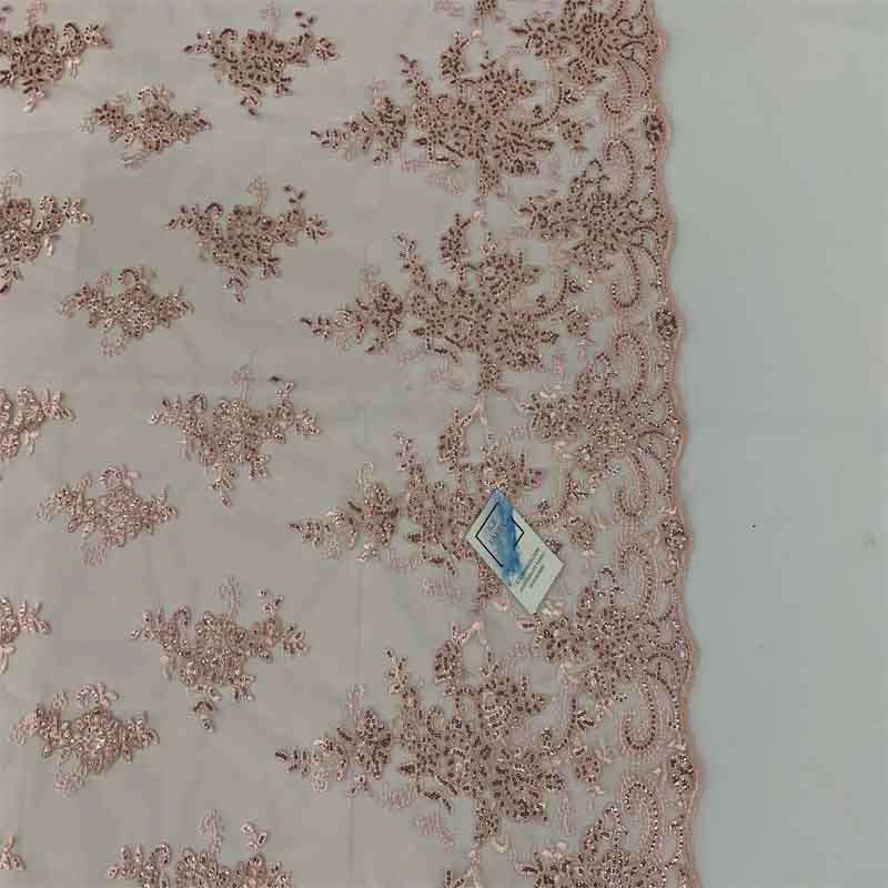 Embroidered Bridal Fabric Mesh Lace Floral Flowers Fabric Sold by the YardICEFABRICICE FABRICSPinkEmbroidered Bridal Fabric Mesh Lace Floral Flowers Fabric Sold by the Yard ICEFABRIC Pink