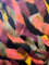 Fashion Fabric Black, Purple, Yellow, and Coral Multicolor Faux Fur Material By The Yard