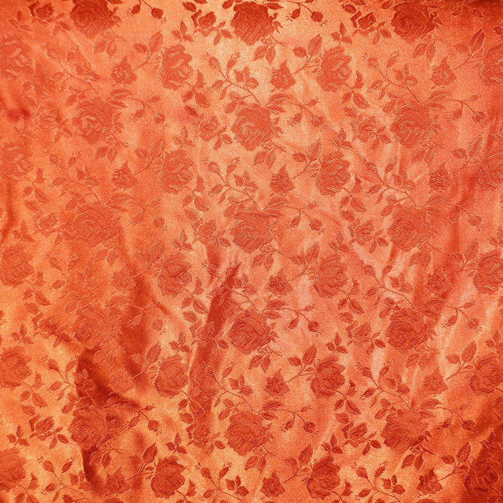 Floral Brocade Jacquard Satin Fabric / Floral FabricSatin FabricICE FABRICSICE FABRICSRustBy The YardFloral Brocade Jacquard Satin Fabric / Floral Fabric ICE FABRICS Rust