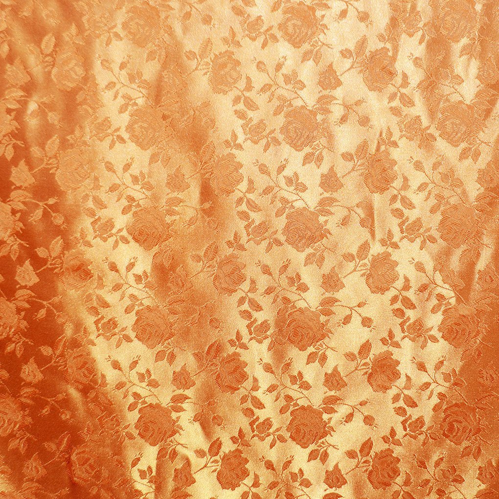 Floral Brocade Jacquard Satin Fabric / Floral FabricSatin FabricICE FABRICSICE FABRICSOrangeBy The YardFloral Brocade Jacquard Satin Fabric / Floral Fabric ICE FABRICS Orange