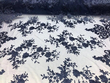 Floral Mesh Lace Wedding Prom Dress Fabric - IceFabrics