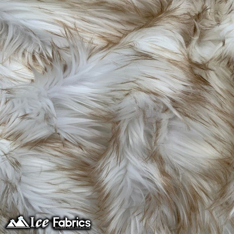 Fox Canadian Brown and White Faux Fur Fabric / Fur MaterialICE FABRICSICE FABRICSFox Canadian Brown and White Faux Fur Fabric / Fur Material ICE FABRICS