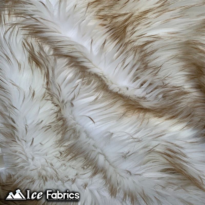 Fox Canadian Brown and White Faux Fur Fabric / Fur MaterialICE FABRICSICE FABRICSFox Canadian Brown and White Faux Fur Fabric / Fur Material ICE FABRICS