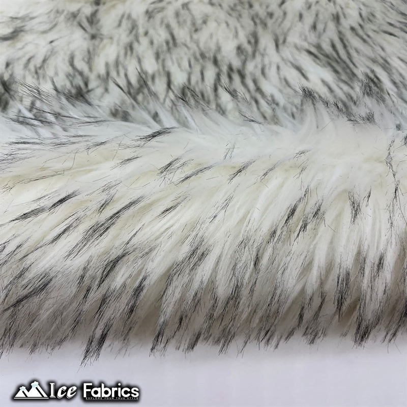 Fox Canadian Gray and White Faux Fur Fabric / Fur MaterialICE FABRICSICE FABRICSBy The Yard (58" Wide)Fox Canadian Gray and White Faux Fur Fabric / Fur Material ICE FABRICS