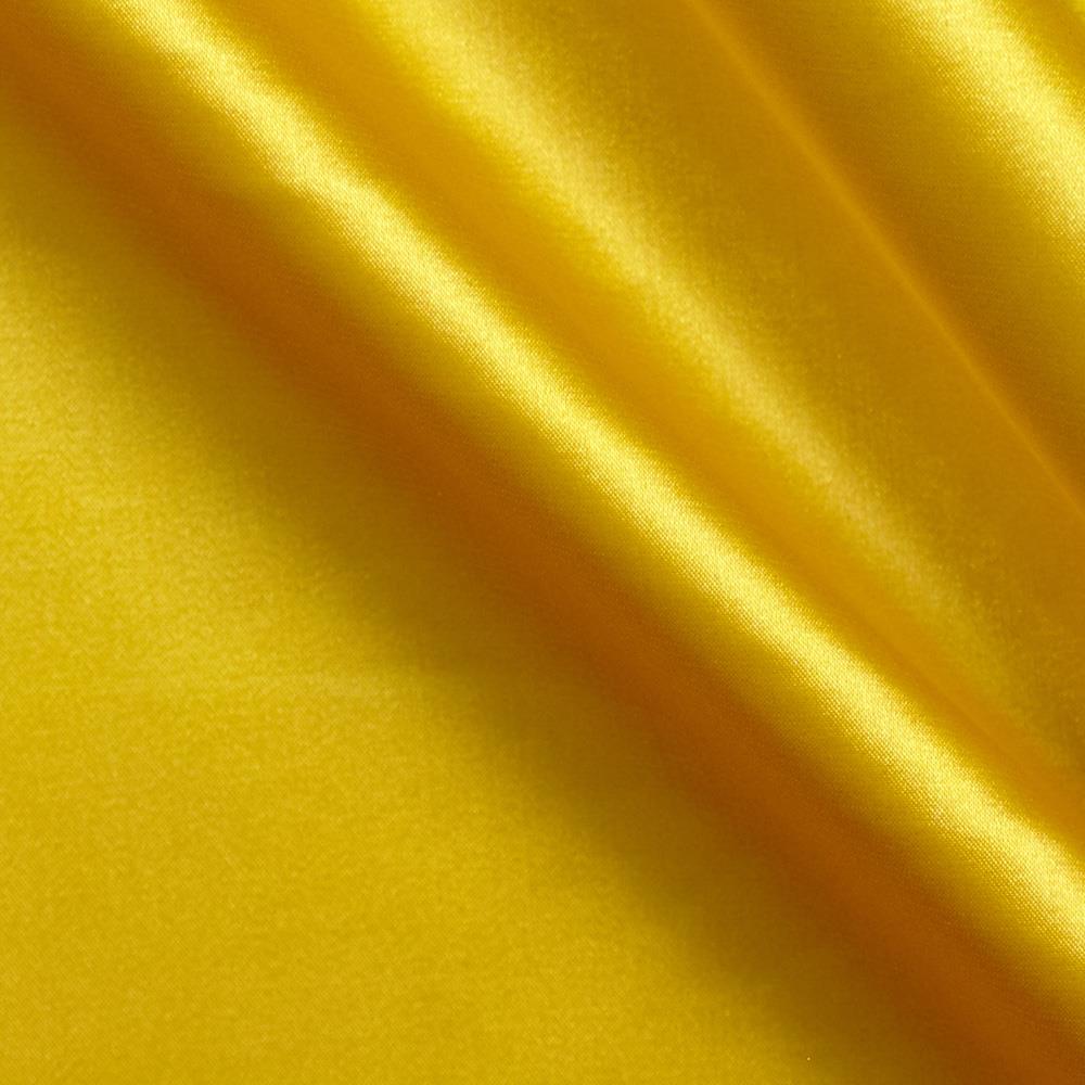 French Quality 5% Stretch Satin Fabric Spandex Fabric BTY ICEFABRIC Yellow