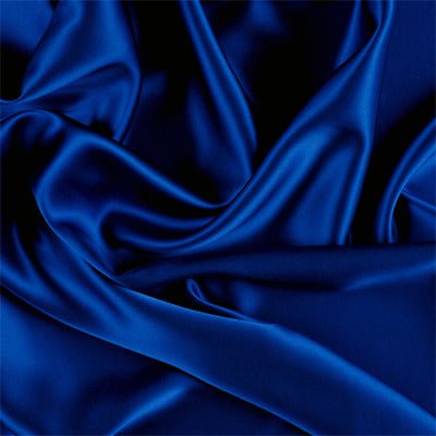 French Quality 5% Stretch Satin Fabric Spandex Fabric BTY ICEFABRIC Navy Blue