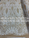 White On Nude Mesh
