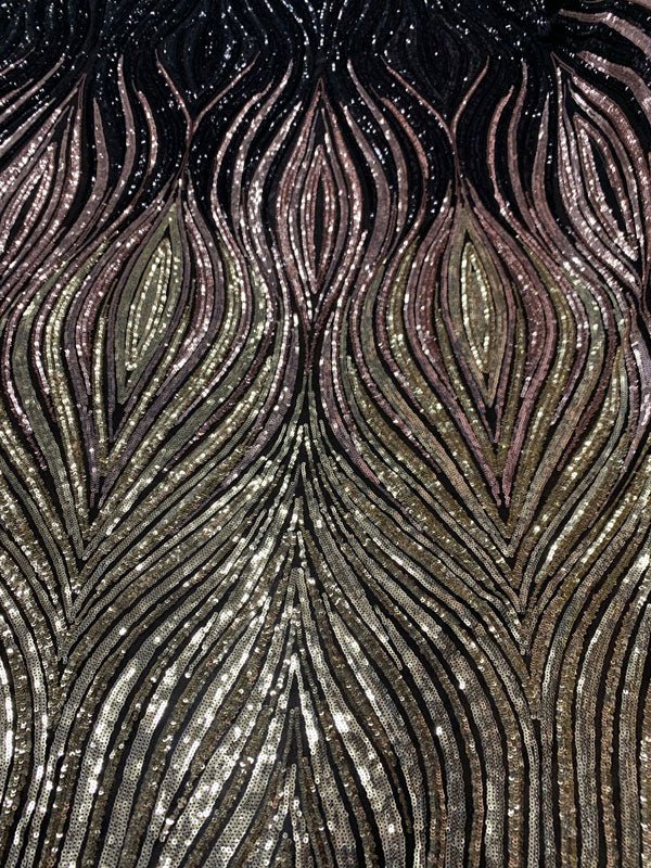 Gold Dusty Rose Black On Black Mesh Iridescent Fabric/ Embroidery 4 Way Stretch Sequin Fabric.ICEFABRICICE FABRICSGold Dusty Rose Black On Black Mesh1 YARDGold Dusty Rose Black On Black Mesh Iridescent Fabric/ Embroidery 4 Way Stretch Sequin Fabric. ICEFABRIC