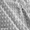 Gray Dimple Polka Dot Minky Fabric / Ultra Soft /