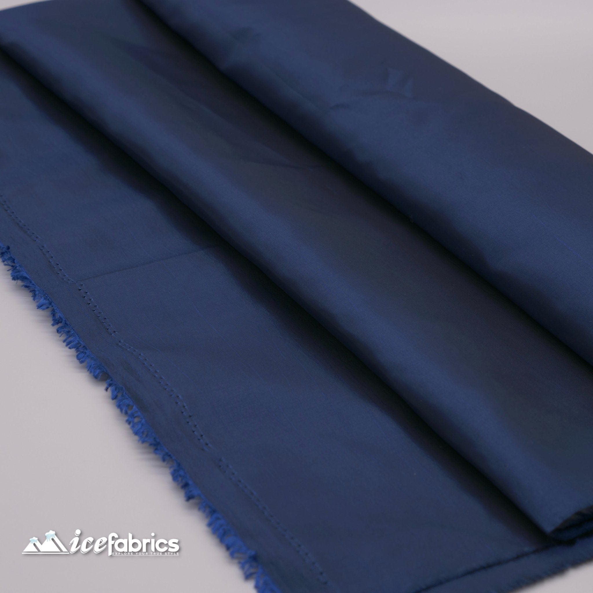High Quality Solid Taffeta Fabric_ 60" Width_ By The YardTaffeta FabricICEFABRICICE FABRICSNavy blueHigh Quality Solid Taffeta Fabric_ 60" Width_ By The Yard ICEFABRIC Navy blue