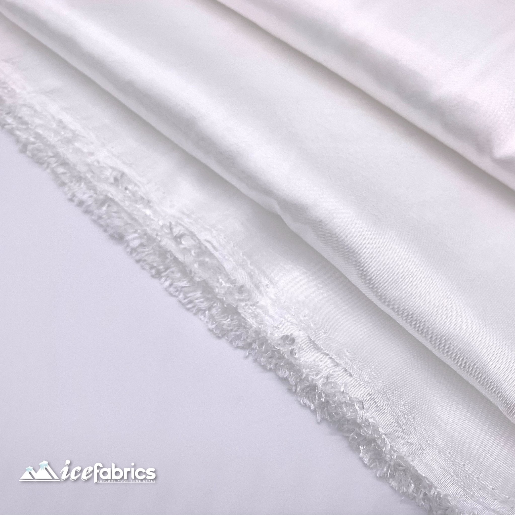 High Quality Solid Taffeta Fabric_ 60" Width_ By The YardTaffeta FabricICEFABRICICE FABRICSWhiteHigh Quality Solid Taffeta Fabric_ 60" Width_ By The YardTaffeta FabricICEFABRICICE FABRICSWhiteHigh Quality Solid Taffeta Fabric_ 60" Width_ By The Yard ICEFABRIC White