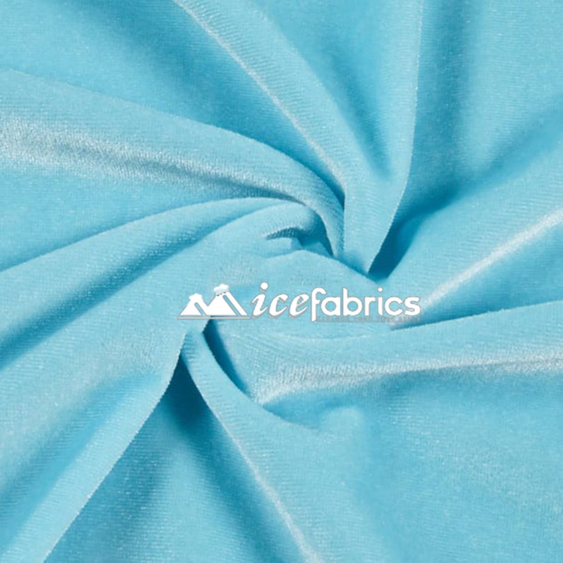 Hight Quality Stretch Velvet Fabric By The Roll (20 yards) Wholesale FabricVelvet FabricICE FABRICSICE FABRICSBaby BlueBy The Roll (60" Wide)Hight Quality Stretch Velvet Fabric By The Roll (20 yards) Wholesale Fabric ICE FABRICS Baby Blue