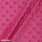 Hot Pink Dimple Polka Dot Minky Fabric / Ultra Soft /