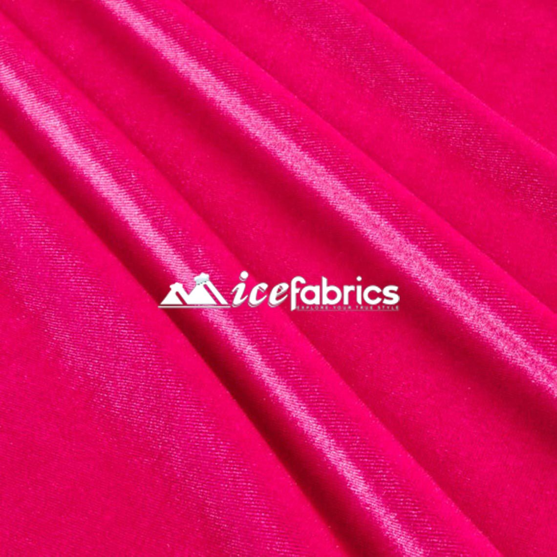Hot Pink Velvet Fabric By The Yard | 4 Way StretchVelvet FabricICE FABRICSICE FABRICSBy The Yard (58" Wide)Hot Pink Velvet Fabric By The Yard | 4 Way Stretch ICE FABRICS