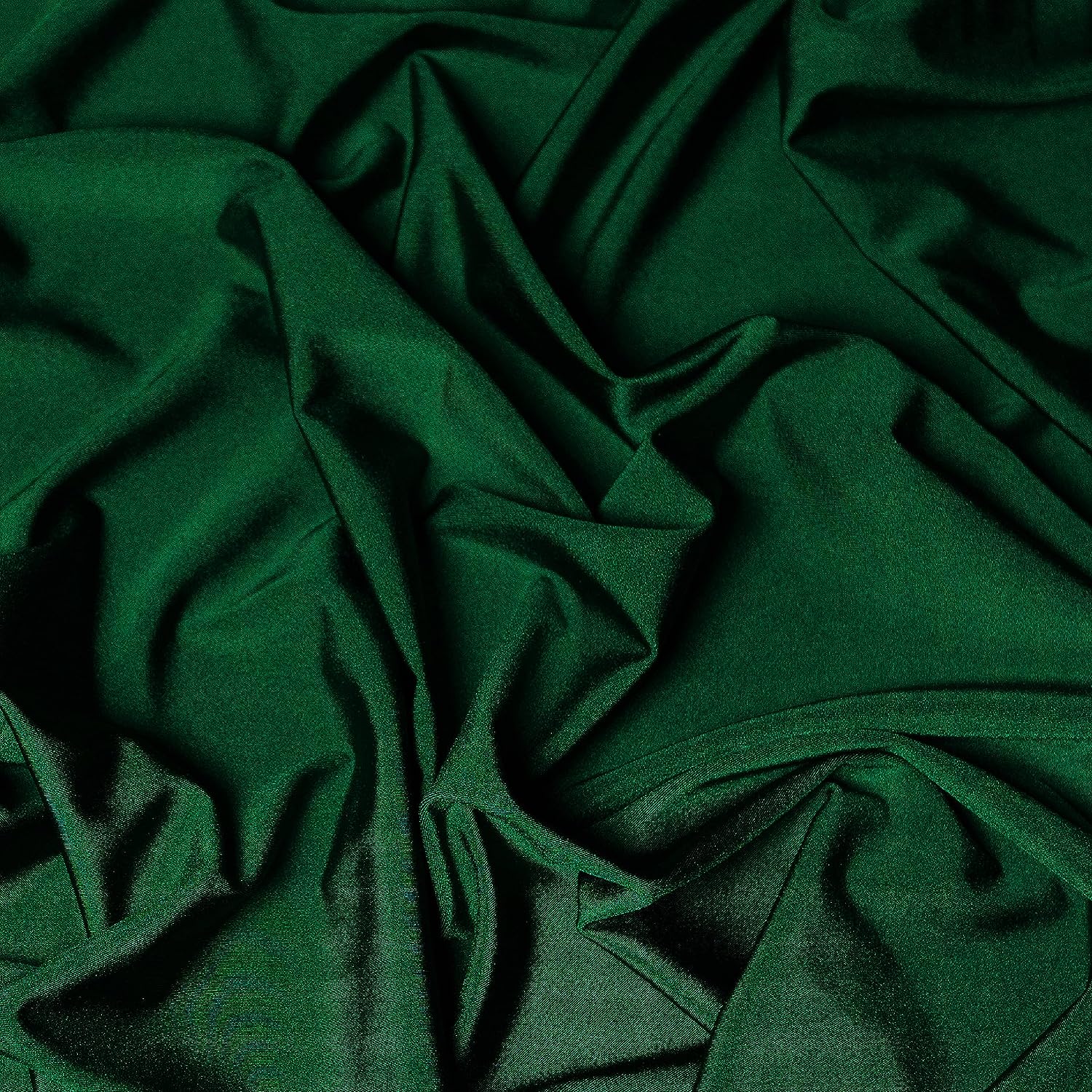 Luxury Sequin Dance Wear Stretch Lycra Fabric Material - KELLY GREEN