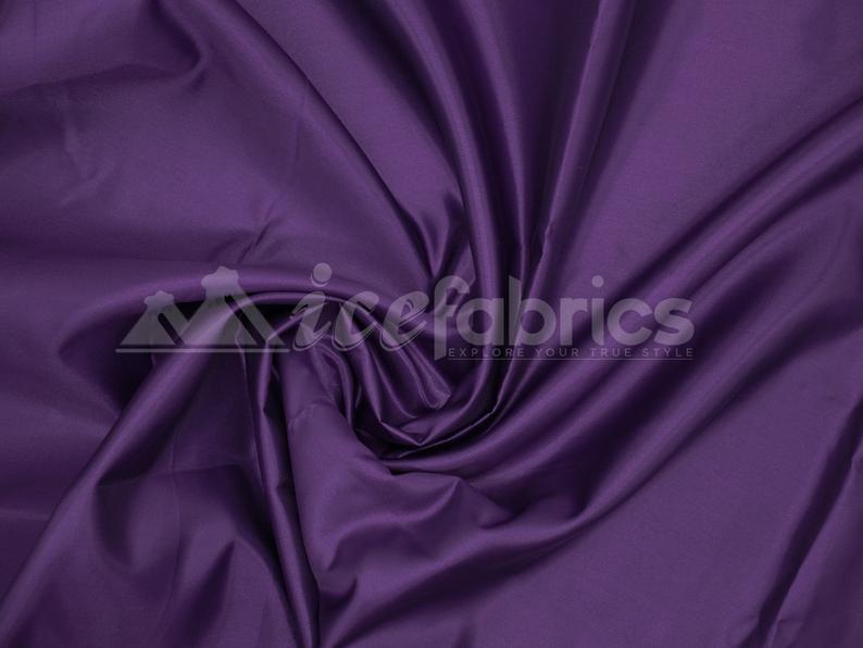 Thick Silky Bridal Satin Fabric By The Roll ( 20 yards) Wholesale Fabric.Satin FabricICEFABRICICE FABRICSPurpleBy The Roll (60" Wide)Thick Silky Bridal Satin Fabric By The Roll ( 20 yards) Wholesale Fabric. ICEFABRIC