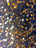 Iridescent Gold Mermaid Sequin on Black Stretch Velvet Spandex Fabric