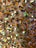 Iridescent Gold Mermaid Sequin on Skin Stretch Velvet Spandex Fabric