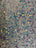 Iridescent Ice-Blue Mermaid Sequin on White Stretch Velvet Spandex Fabric