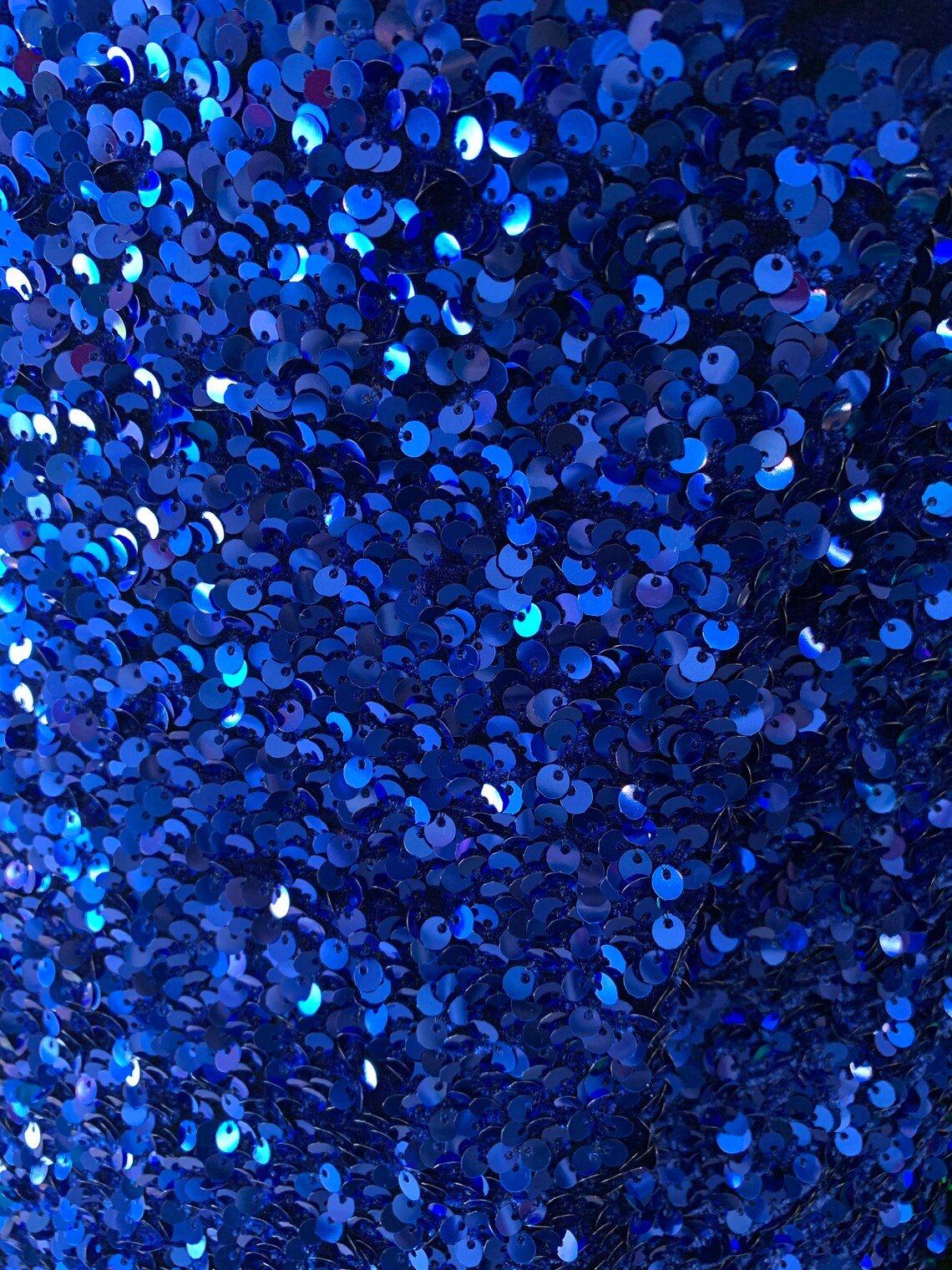 Iridescent Royal Blue Mermaid Stretch Velvet Sequin FabricICE FABRICSICE FABRICSPer YardIridescent Royal Blue Mermaid Stretch Velvet Sequin Fabric ICE FABRICS