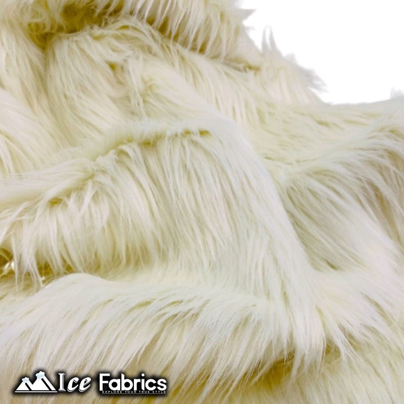 Ivory Shaggy Mohair Faux Fur Fabric Wholesale (20 Yards Bolt)ICE FABRICSICE FABRICSLong pile 2.5” to 3”20 Yards Roll (60” Wide )Ivory Shaggy Mohair Faux Fur Fabric Wholesale (20 Yards Bolt) ICE FABRICS
