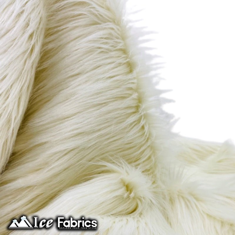 Ivory Shaggy Mohair Faux Fur Fabric Wholesale (20 Yards Bolt)ICE FABRICSICE FABRICSLong pile 2.5” to 3”20 Yards Roll (60” Wide )Ivory Shaggy Mohair Faux Fur Fabric Wholesale (20 Yards Bolt) ICE FABRICS