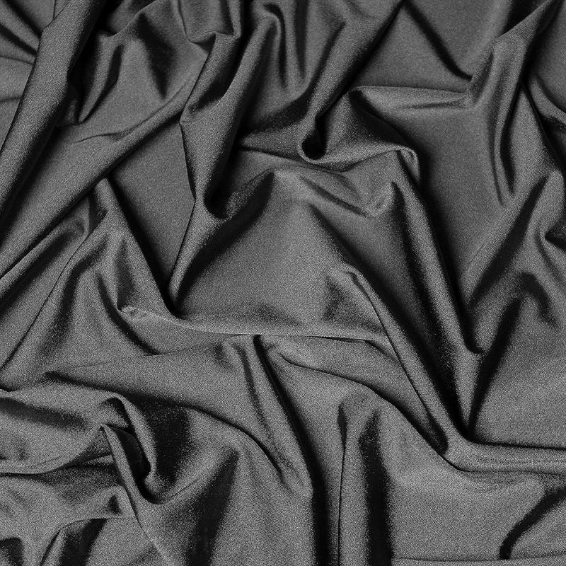 Jordan Charcoal Shiny Nylon Spandex Fabric / 4 Way stretchICE FABRICSICE FABRICSBy The Yard (58" Width)Jordan Charcoal Shiny Nylon Spandex Fabric / 4 Way stretch ICE FABRICS