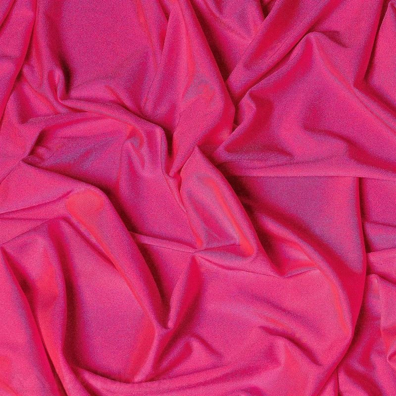 Jordan Neon Pink Shiny Nylon Spandex Fabric / 4 Way stretch