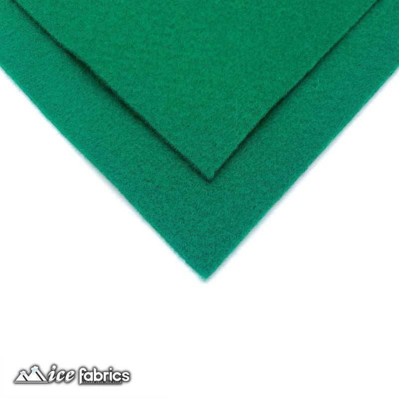 Kelly Green Acrylic Wholesale Felt Fabric 1.6mm ThickICE FABRICSICE FABRICSBy The Roll (72" Wide)Kelly Green Acrylic Wholesale Felt Fabric (20 Yards Bolt ) 1.6mm Thick ICE FABRICS