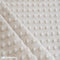 Khaki Dimple Polka Dot Minky Fabric / Ultra Soft /