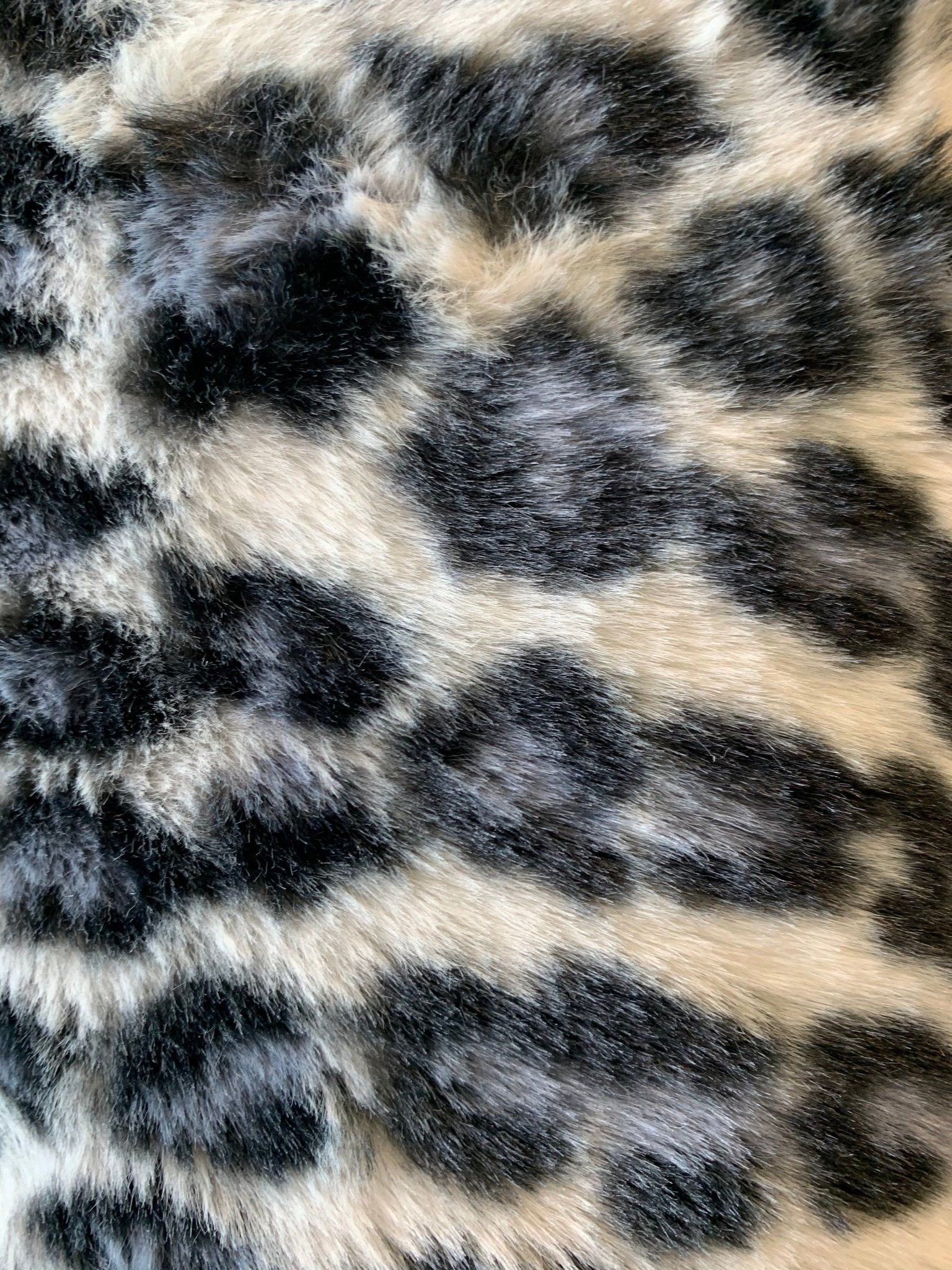 Leopard Fake Faux Fur Fabric By The Yard - Faux Fur Material Fashion FabricICEFABRICICE FABRICSDenimBy The Yard (60 inches Wide)Leopard Fake Faux Fur Fabric By The Yard - Faux Fur Material Fashion Fabric ICEFABRIC Denim