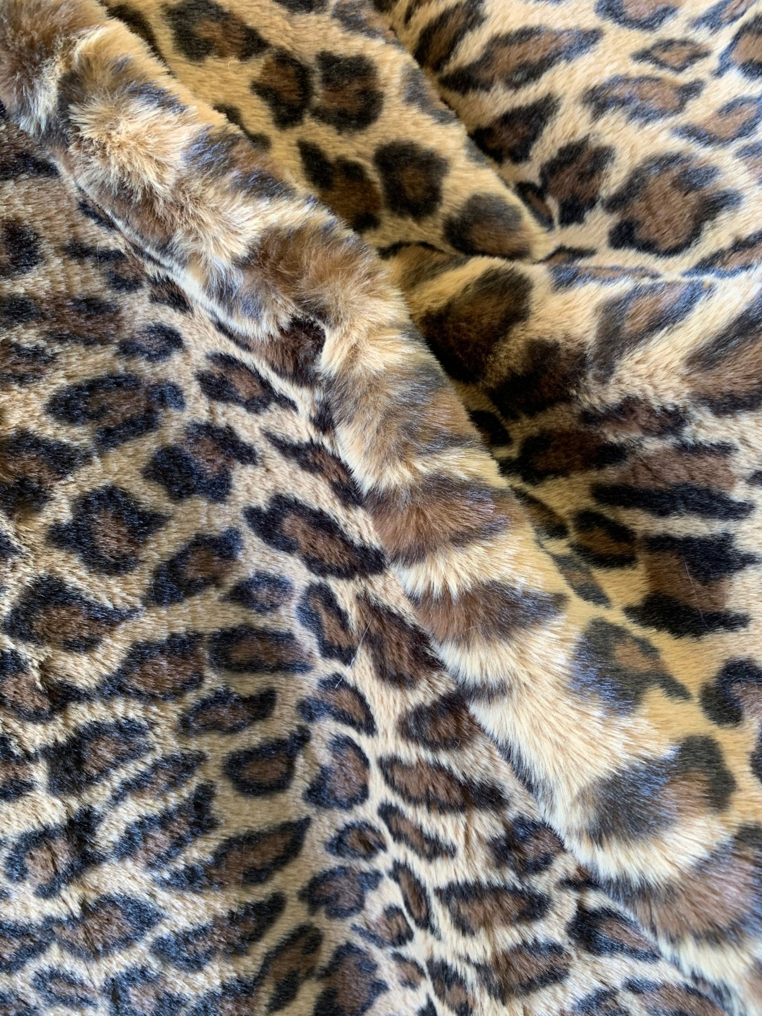 Leopard Fake Faux Fur Fabric By The Yard - Faux Fur Material Fashion FabricICEFABRICICE FABRICSCoffee BrownBy The Yard (60 inches Wide)Leopard Fake Faux Fur Fabric By The Yard - Faux Fur Material Fashion Fabric ICEFABRIC Coffee Brown