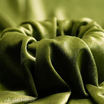 Light Olive Green Wholesale Velvet Fabric Stretch