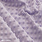 Lilac Dimple Polka Dot Minky Fabric / Ultra Soft /