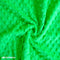 Lime Dimple Polka Dot Minky Fabric / Ultra Soft /