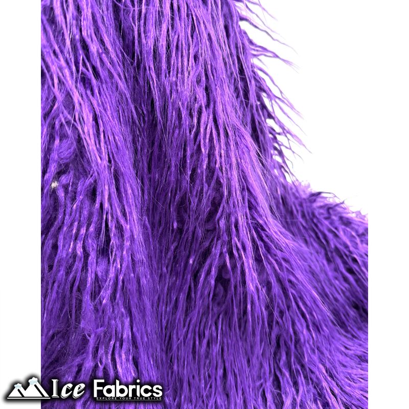 Long Pile Yeti Mongolian Faux Fur Fabric | 4” PileICE FABRICSICE FABRICSPurpleLong Pile Yeti Mongolian Faux Fur Fabric | 4” Pile ICE FABRICS Purple