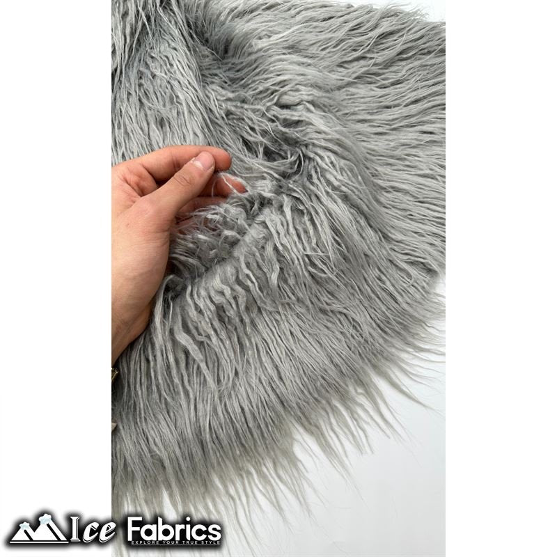 Long Pile Yeti Mongolian Faux Fur Fabric | 4” PileICE FABRICSICE FABRICSSilverLong Pile Yeti Mongolian Faux Fur Fabric | 4” Pile ICE FABRICS Silver