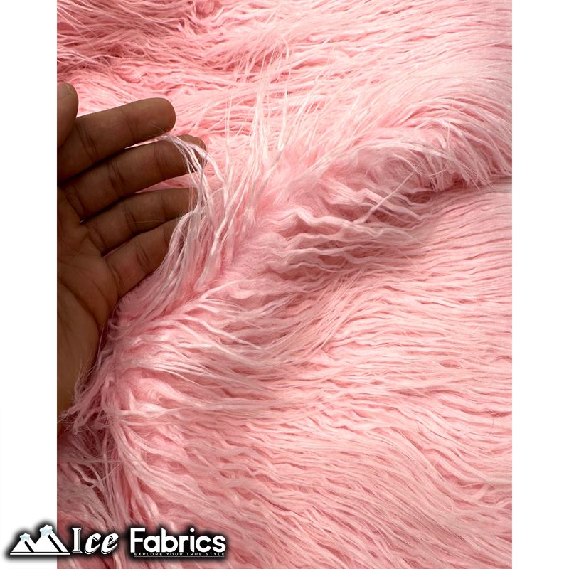 Long Pile Yeti Mongolian Faux Fur Fabric | 4” PileICE FABRICSICE FABRICSPinkLong Pile Yeti Mongolian Faux Fur Fabric | 4” Pile ICE FABRICS Pink