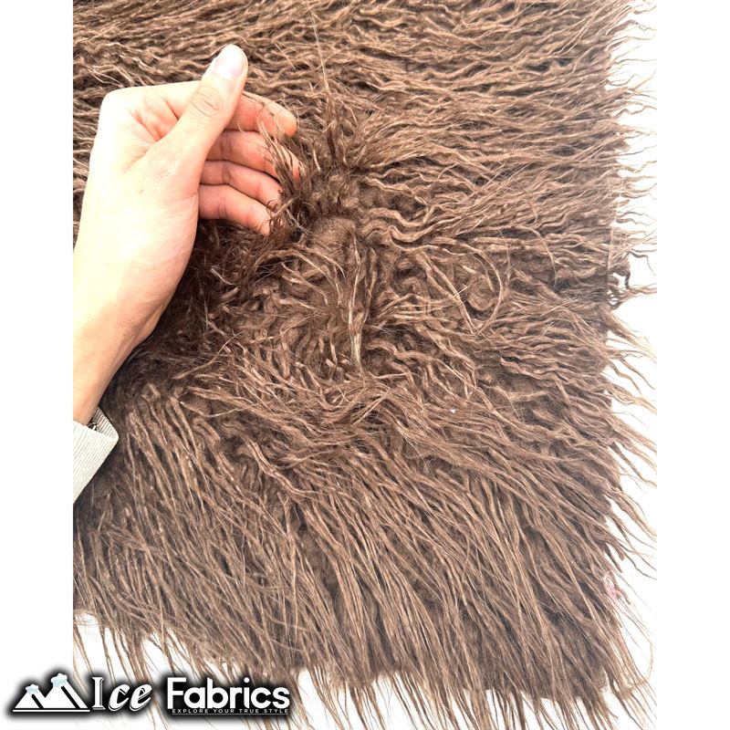 Long Pile Yeti Mongolian Faux Fur Fabric | 4” PileICE FABRICSICE FABRICSBrownLong Pile Yeti Mongolian Faux Fur Fabric | 4” Pile ICE FABRICS Brown