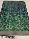 Emerald Green on Black