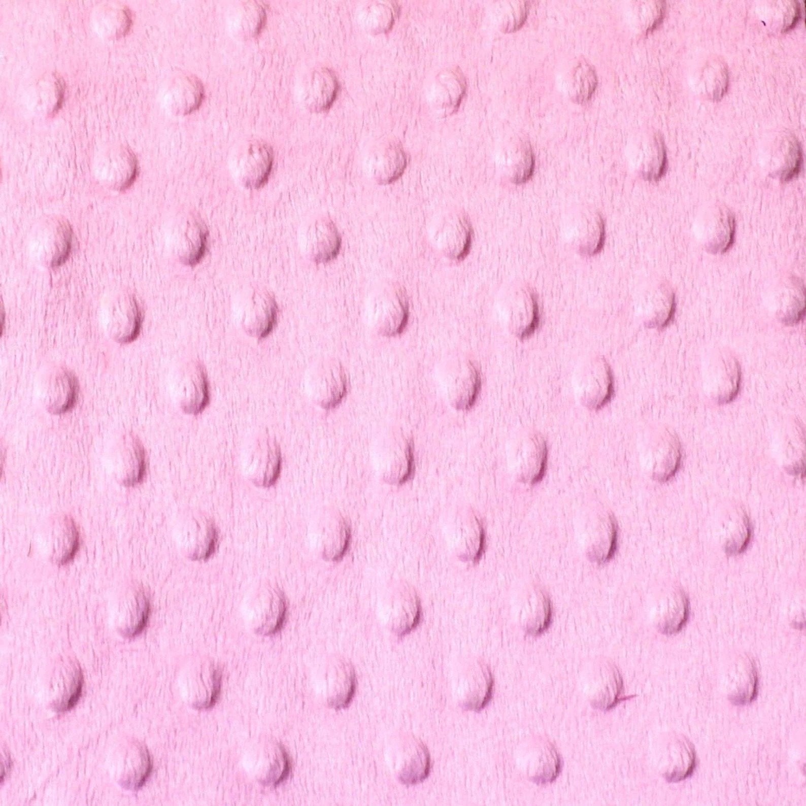 Luxury Light Pink Bubble Minky Polka Dot FabricICEFABRICICE FABRICSLight PinkLuxury Light Pink Bubble Minky Polka Dot Fabric ICEFABRIC
