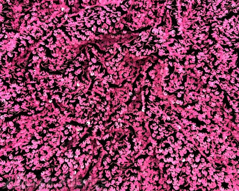 Luxury Stretch Velvet Sequin Fabric All Over Full SequinICE FABRICSICE FABRICSNeon Pink on Black VelvetBy The Yard (60 inches Wide)Luxury Stretch Velvet Sequin Fabric all Over Full Sequin ICE FABRICS