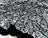 Iridescent White Blue on Black Velvet