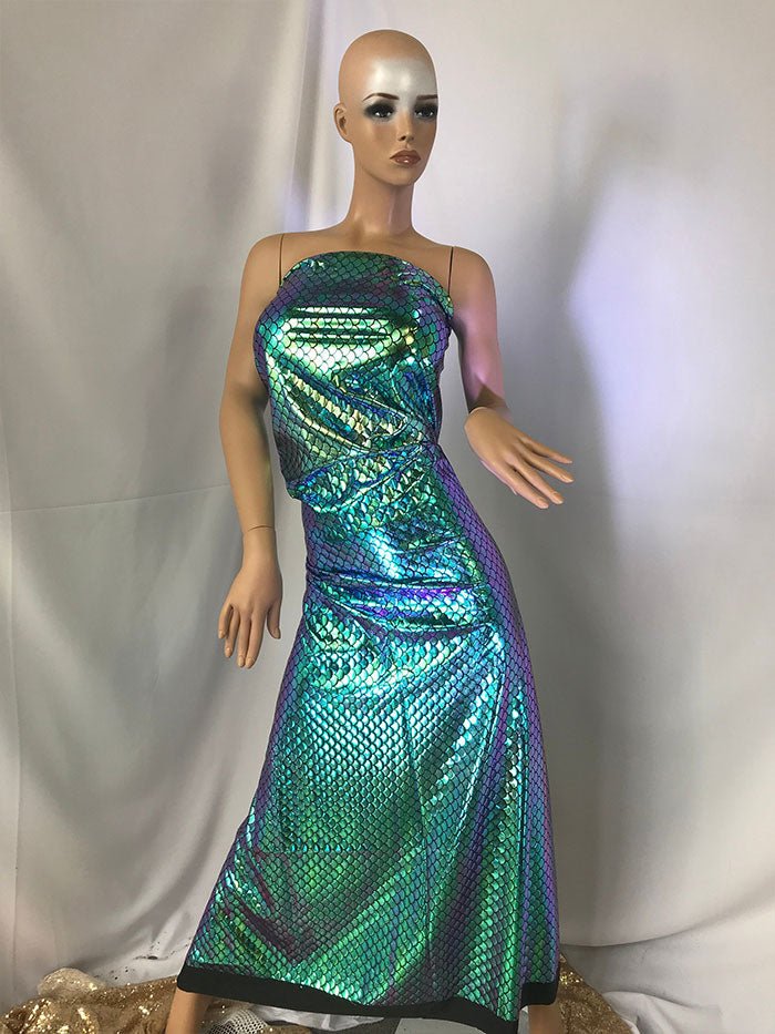 Mermaid Fish Tail Scale Sparkle Hologram Spandex Fabric By The YardSpandex FabricICE FABRICSICE FABRICSMultiMermaid Fish Tail Scale Sparkle Hologram Spandex Fabric By The Yard ICE FABRICS