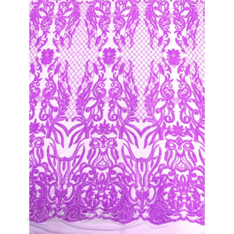 Mia Stretch Sequin Fabric By The Yard | Spandex MeshICE FABRICSICE FABRICSLilacBy The Yard (56" Wide)Lilac | Mia Stretch Sequin Fabric By The Yard | Spandex Mesh ICE FABRICS