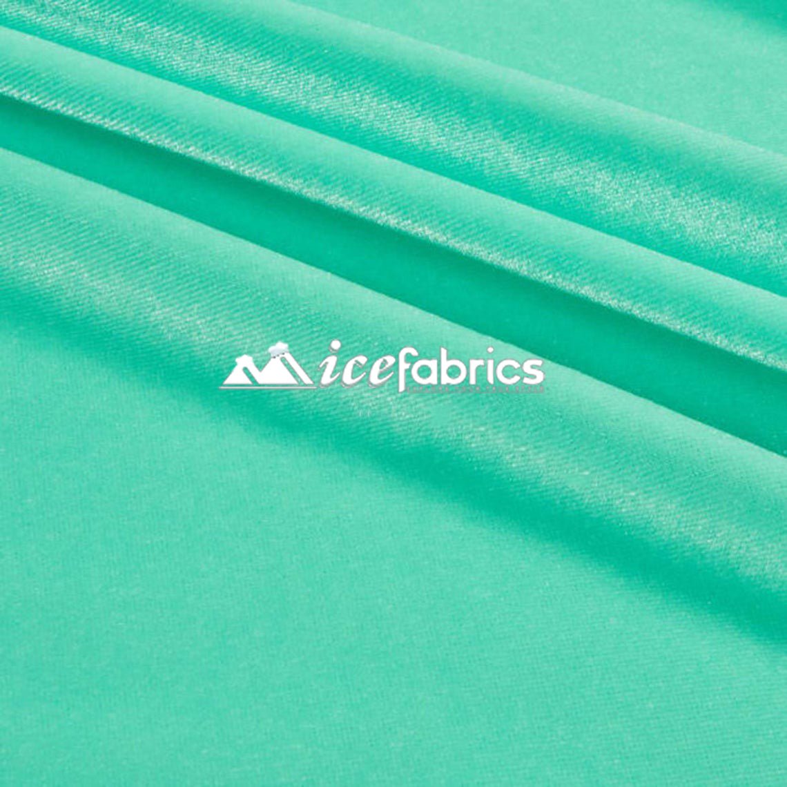Mint Green Velvet Fabric | 4 Way Stretch SpandexVelvet FabricICE FABRICSICE FABRICSMint Green Velvet Fabric | 4 Way Stretch Spandex ICE FABRICS